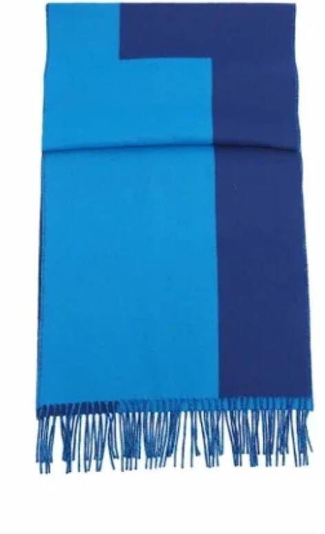 Hermès Vintage Pre-owned Fabric scarves Blauw Dames