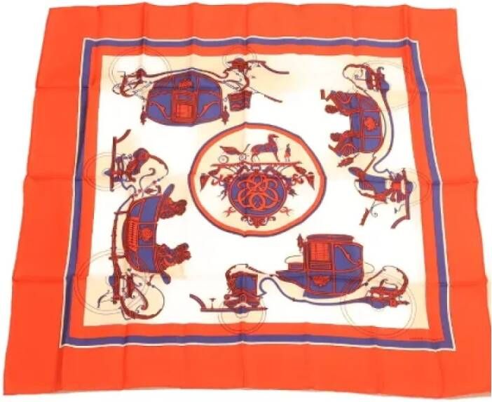 Hermès Vintage Pre-owned Fabric scarves Rood Dames