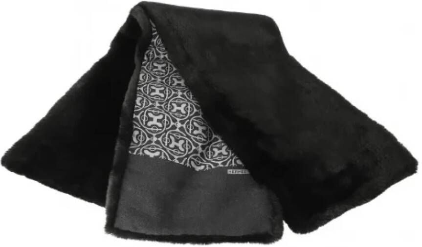 Hermès Vintage Pre-owned Fabric scarves Zwart Dames