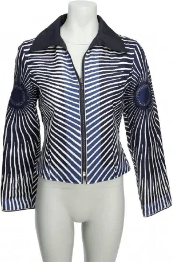 Hermès Vintage Pre-owned Fabric tops Blauw Dames