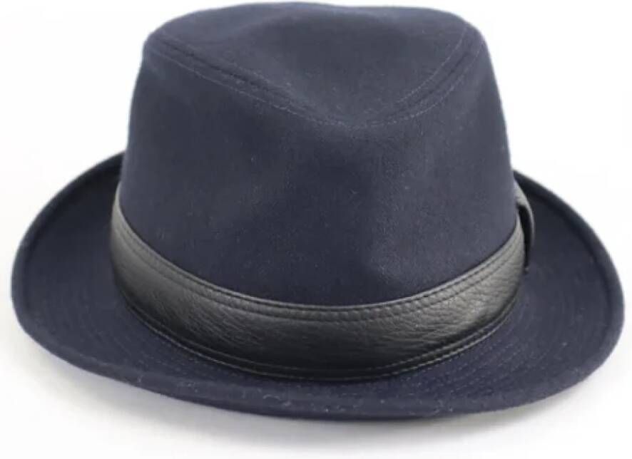 Hermès Vintage Pre-owned Felt hats Blauw Dames