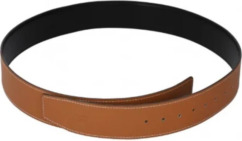 Hermès Vintage Pre-owned Leather belts Bruin Dames