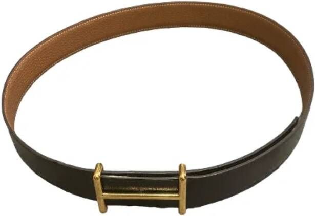 Hermès Vintage Pre-owned Leather belts Zwart Dames