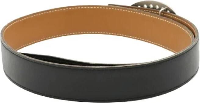 Hermès Vintage Pre-owned Leather belts Zwart Dames