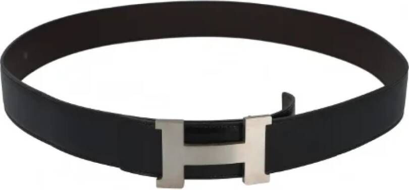 Hermès Vintage Pre-owned Leather belts Zwart Dames