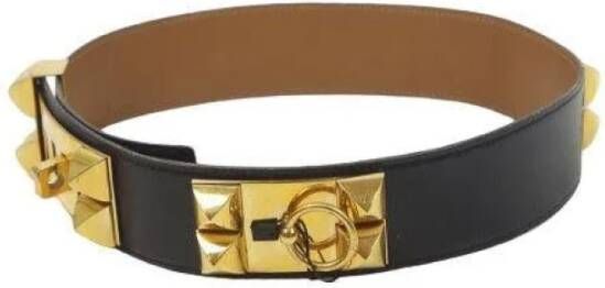 Hermès Vintage Pre-owned Leather belts Zwart Dames