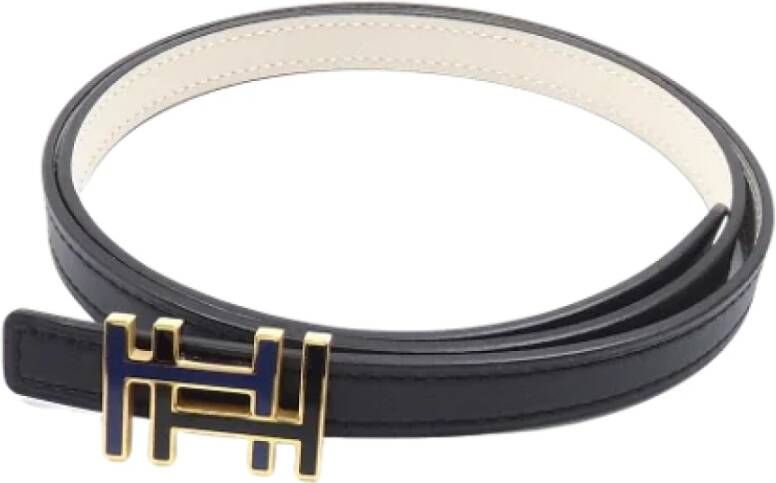 Hermès Vintage Pre-owned Leather belts Zwart Dames