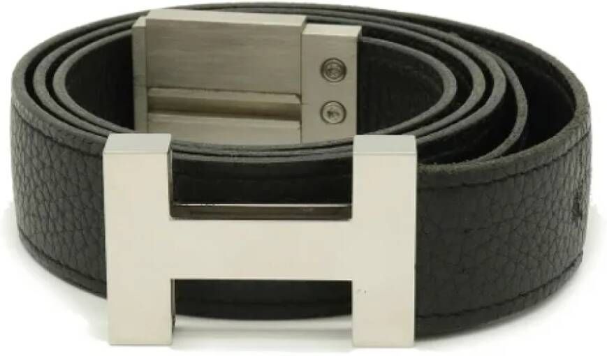 Hermès Vintage Pre-owned Leather belts Zwart Dames