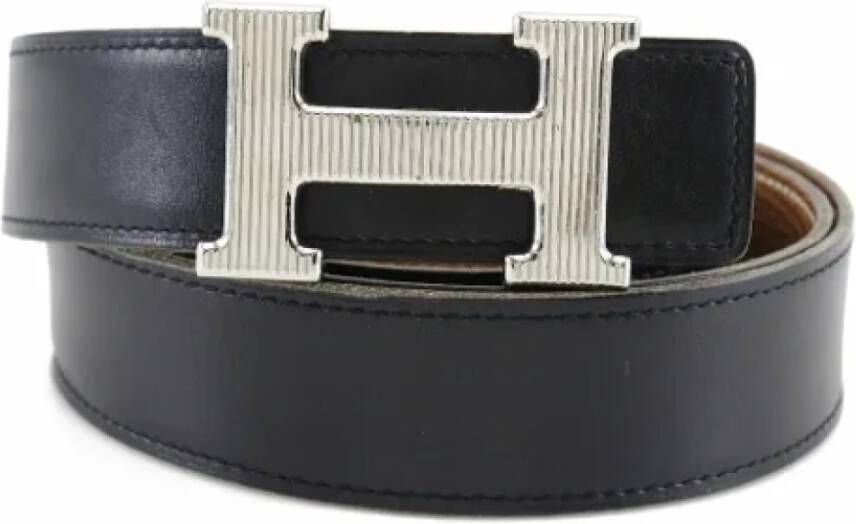 Hermès Vintage Pre-owned Leather belts Zwart Dames