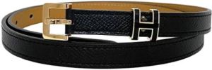 Hermès Vintage Pre-owned Leather belts Zwart Dames