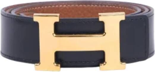 Hermès Vintage Pre-owned Leather belts Zwart Dames