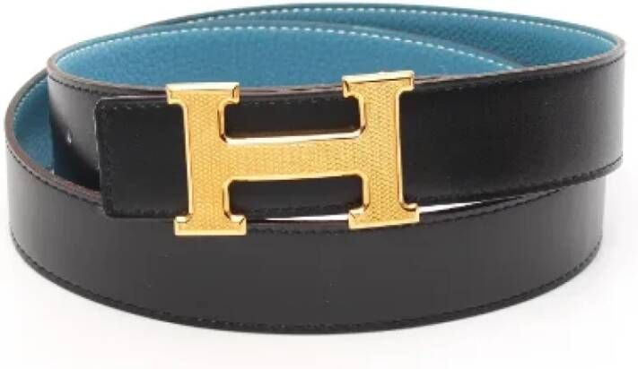 Hermès Vintage Pre-owned Leather belts Zwart Dames