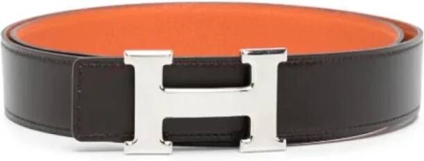 Hermès Vintage Pre-owned Leather belts Zwart Dames