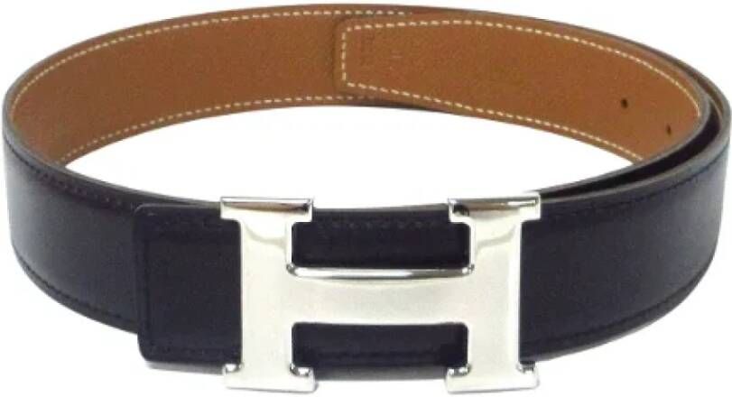 Hermès Vintage Pre-owned Leather belts Zwart Dames