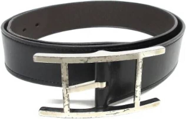 Hermès Vintage Pre-owned Leather belts Zwart Dames