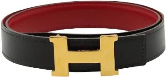 Hermès Vintage Pre-owned Leather belts Zwart Dames