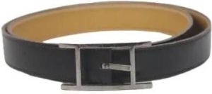 Hermès Vintage Pre-owned Leather belts Zwart Unisex