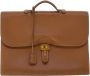 Hermès Vintage Pre-owned Leather briefcases Bruin Dames - Thumbnail 1