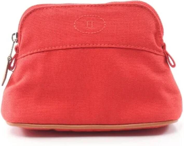 Hermès Vintage Pre-owned Leather clutches Rood Dames