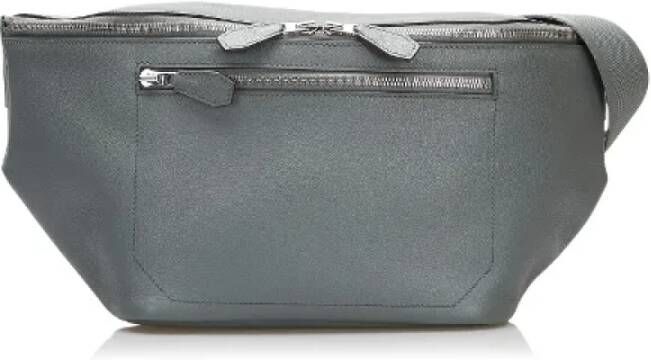 Hermès Vintage Pre-owned Leather crossbody-bags Groen Dames