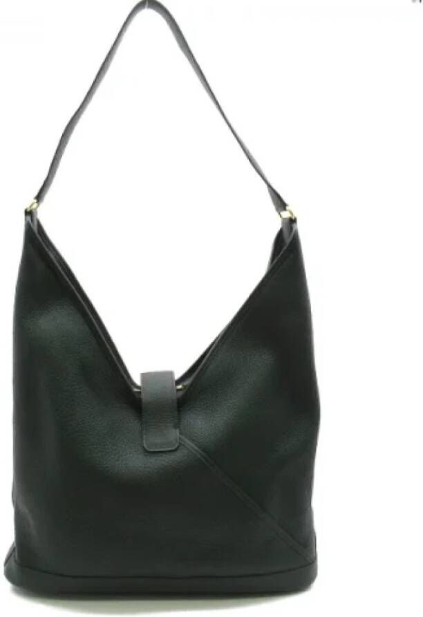 Hermès Vintage Pre-owned Leather handbags Groen Dames