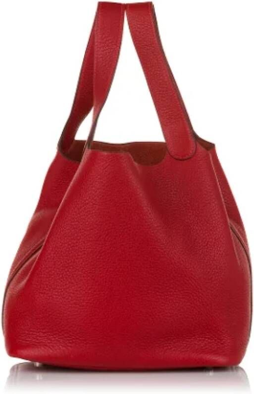 Hermès Vintage Pre-owned Leather handbags Red Dames