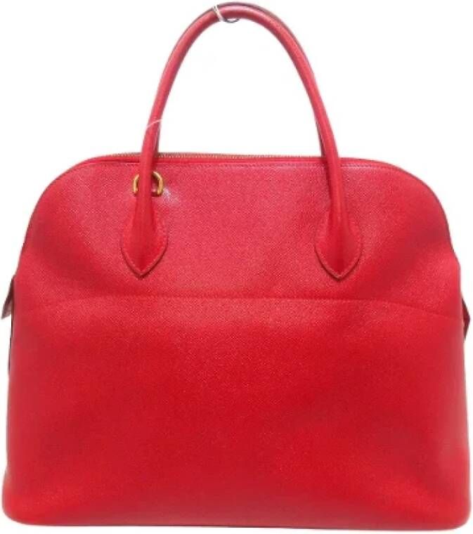 Hermès Vintage Pre-owned Leather handbags Red Dames
