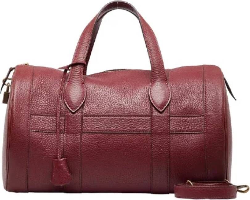 Hermès Vintage Pre-owned Leather handbags Rood Dames
