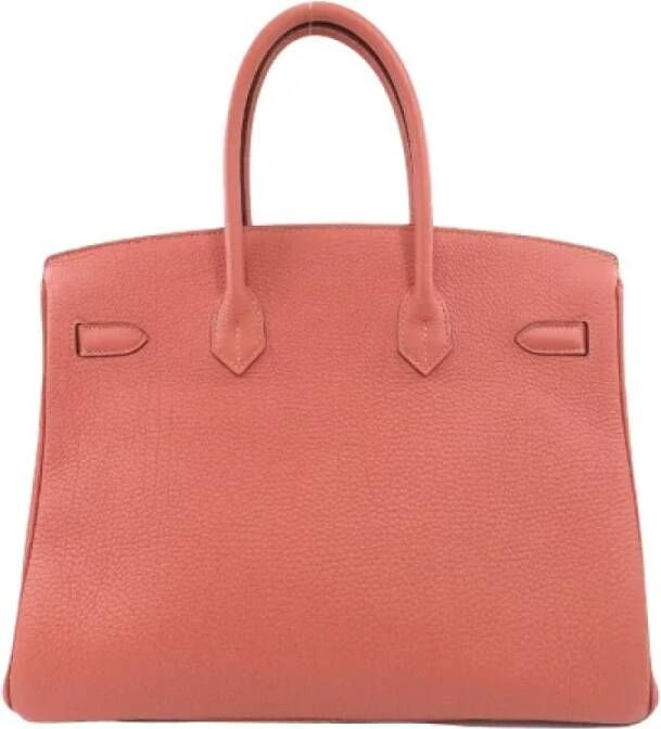 Hermès Vintage Pre-owned Leather handbags Roze Dames