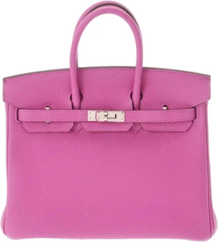 Hermès Vintage Pre-owned Leather handbags Roze Dames