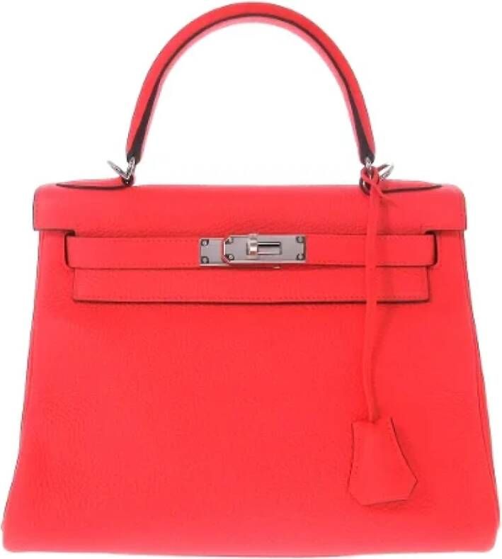 Hermès Vintage Pre-owned Leather handbags Roze Dames