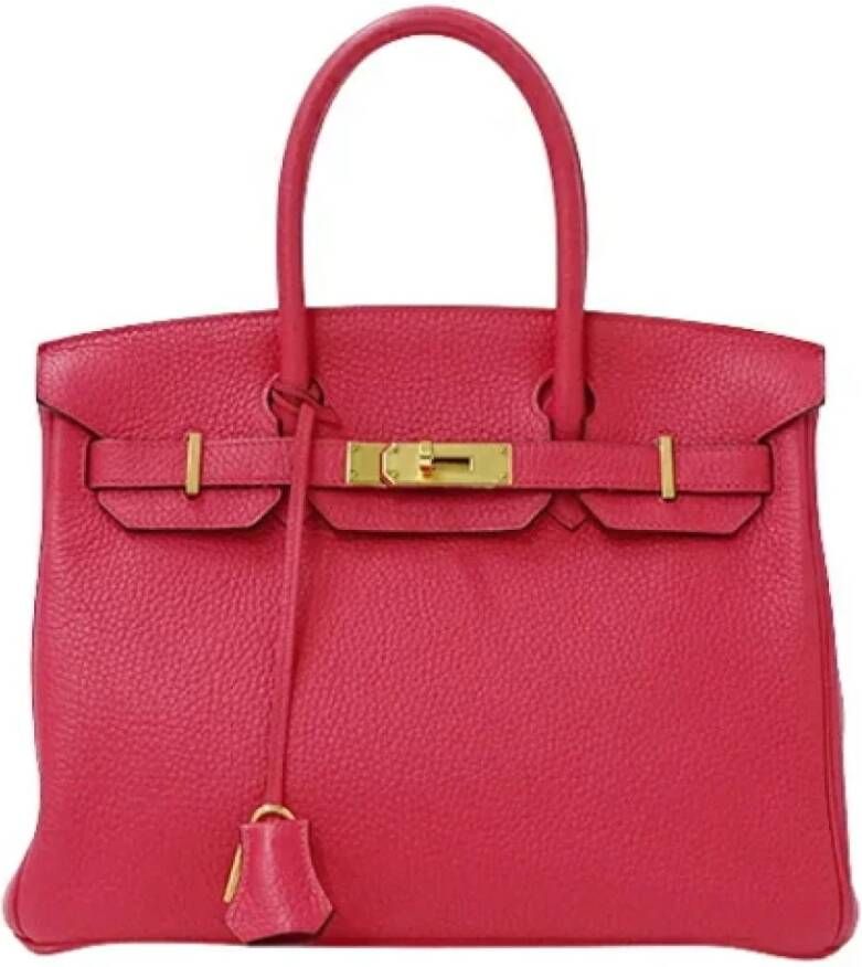 Hermès Vintage Pre-owned Leather handbags Roze Dames