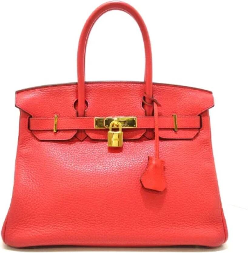 Hermès Vintage Pre-owned Leather handbags Roze Dames
