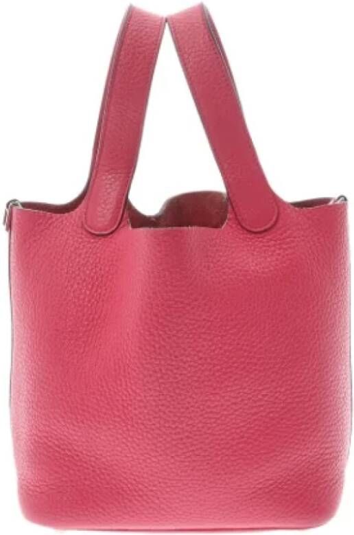 Hermès Vintage Pre-owned Leather handbags Roze Dames