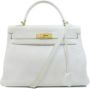 Hermès Vintage Pre-owned Leather handbags White Dames - Thumbnail 1