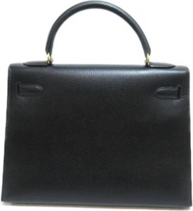 Hermès Vintage Pre-owned Leather handbags Zwart Dames
