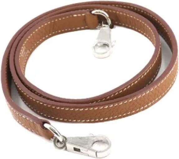 Hermès Vintage Pre-owned Leather home-office Bruin Dames