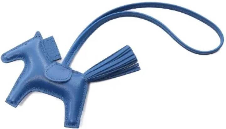Hermès Vintage Pre-owned Leather key-holders Blauw Unisex