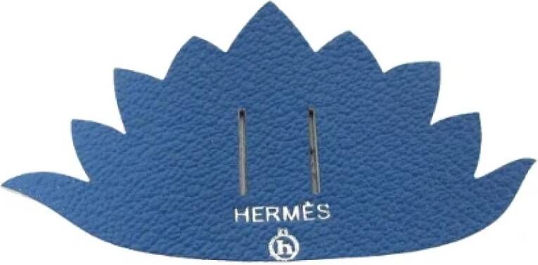 Hermès Vintage Pre-owned Leather key-holders Blauw Unisex