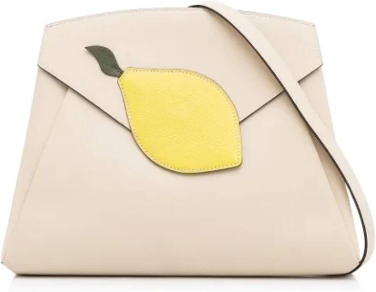 Hermès Vintage Pre-owned Leather shoulder-bags Beige Dames