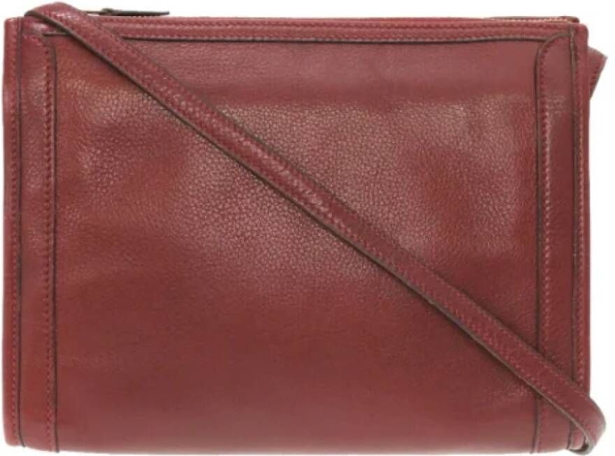 Hermès Vintage Pre-owned Leather shoulder-bags Rood Dames