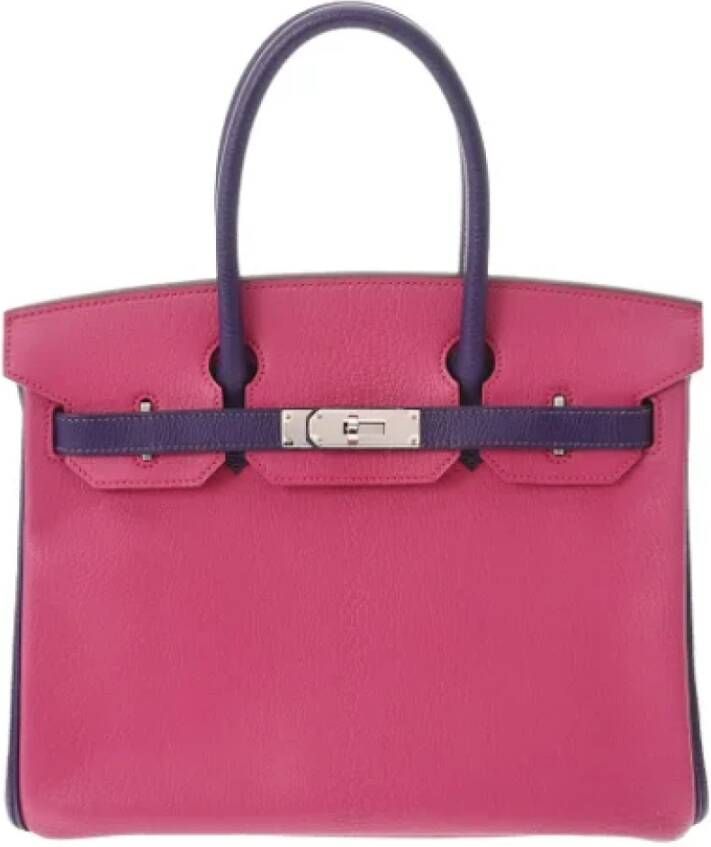 Hermès Vintage Pre-owned Leather shoulder-bags Roze Dames