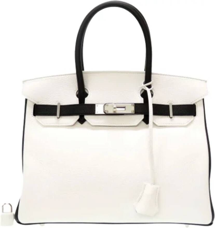 Hermès Vintage Pre-owned Leather shoulder-bags White Dames
