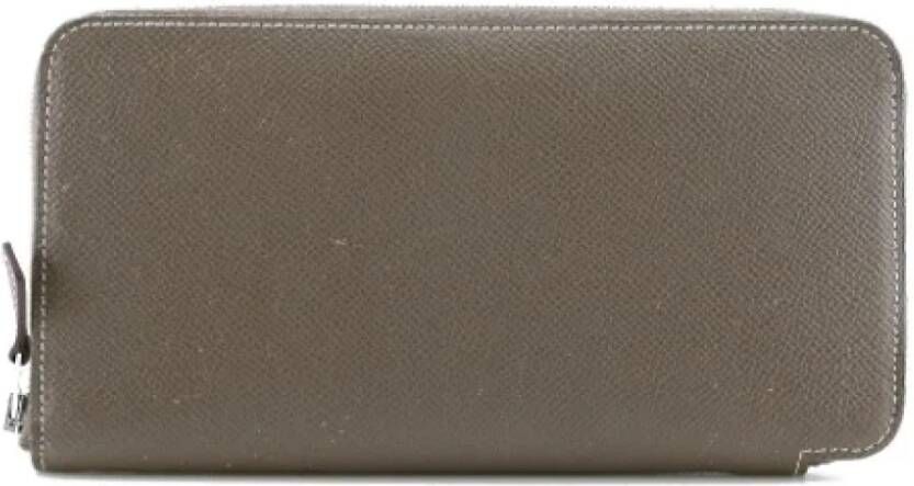 Hermès Vintage Pre-owned Leather wallets Grijs Dames