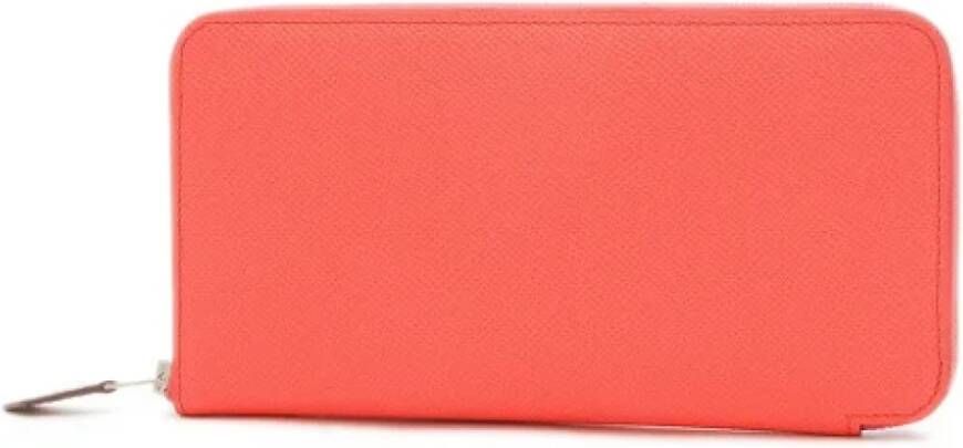 Hermès Vintage Pre-owned Leather wallets Orange Dames