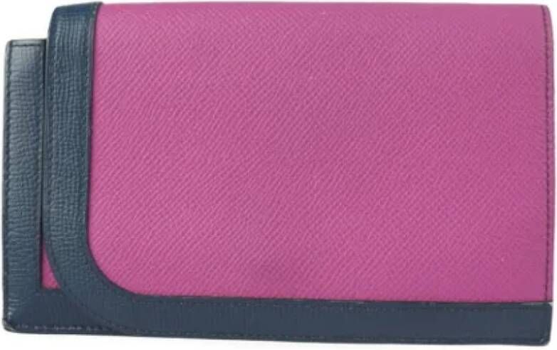 Hermès Vintage Pre-owned Leather wallets Roze Dames