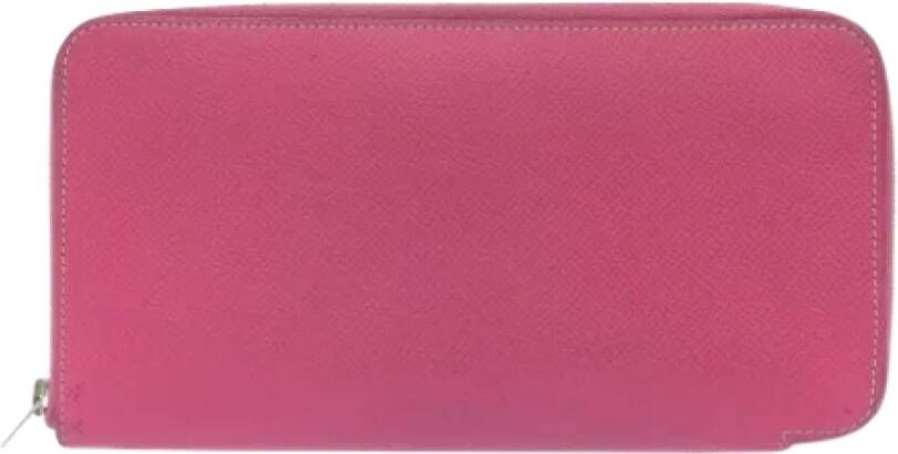 Hermès Vintage Pre-owned Leather wallets Roze Dames