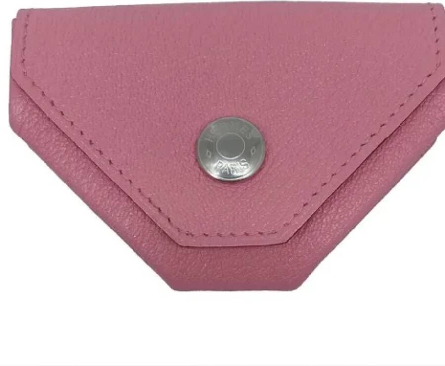 Hermès Vintage Pre-owned Leather wallets Roze Dames