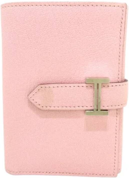 Hermès Vintage Pre-owned Leather wallets Roze Dames