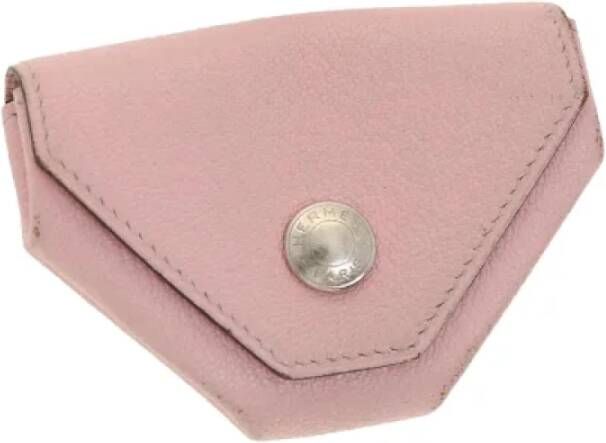 Hermès Vintage Pre-owned Leather wallets Roze Dames